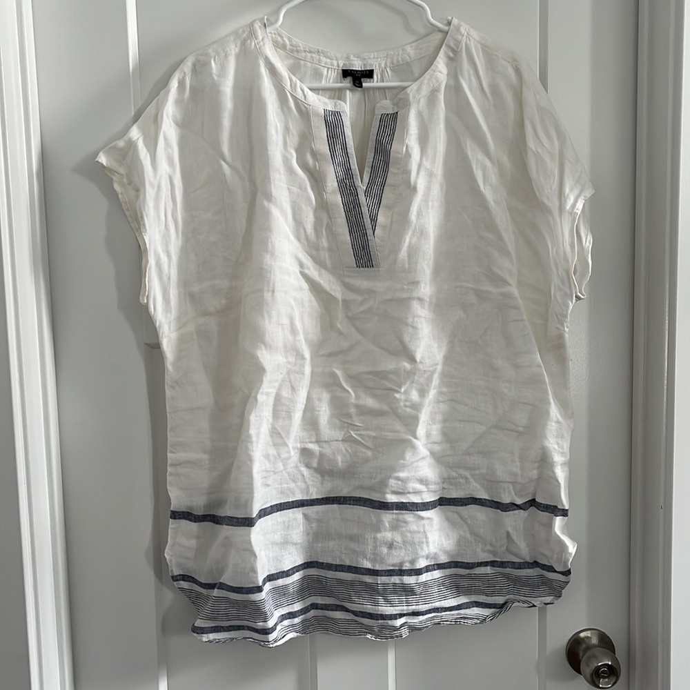 talbots linen shirt